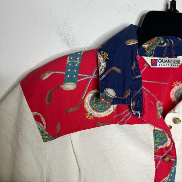 Vintage Quantum sportswear polo shirt size medium - Picture 2 of 9